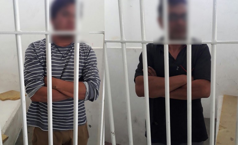 Aseguran a dos sujetos en Contla